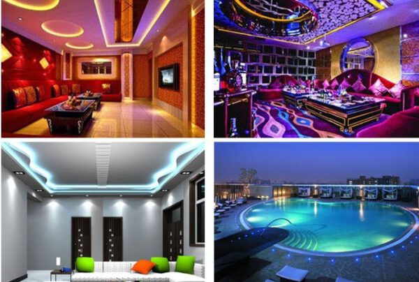ชุดไฟ LED Strip สีวอร์มไวท์ เชื่อมต่อเพาเวอร์ Adaptorพร้อมใช้งาน - Image 6