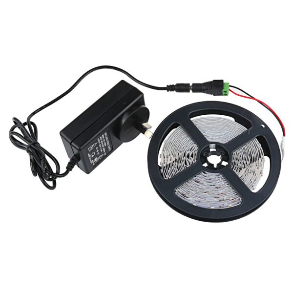 ชุดไฟ LED Strip สีวอร์มไวท์ เชื่อมต่อเพาเวอร์ Adaptorพร้อมใช้งาน - Image 2