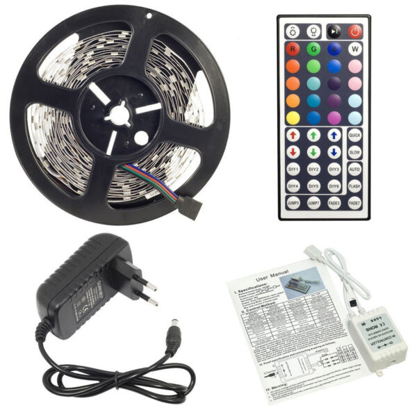 ชุดควบคุมรีโมทคอนโทรลไฟ LED RGB 44 key - Image 2