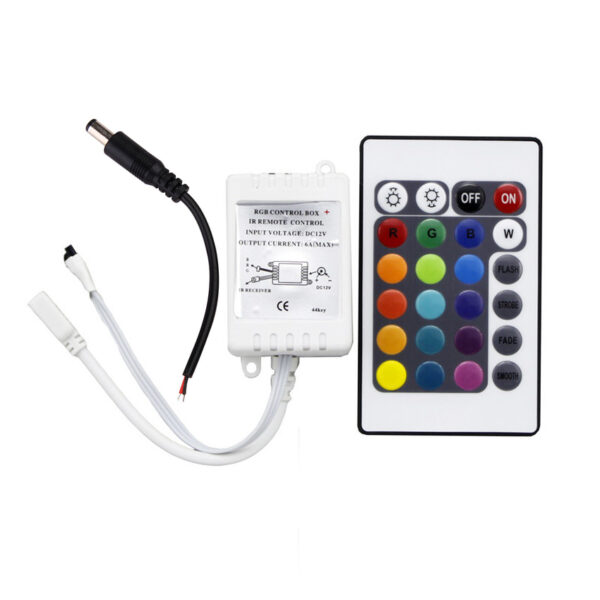 ชุดควบคุมรีโมทคอนโทรลไฟ LEd rgb 24 key - Image 5