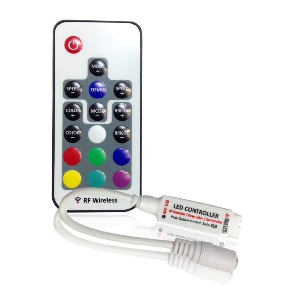 รีโมทคอลโทรล Controller RGB LED Wireless RF 17 Key - Image 5