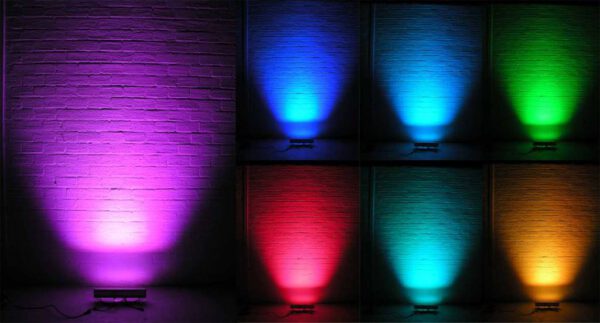 ไฟแอลอีดี ไฟส่องกำแพง ไฟส่องตึกไฟย้อมสีผนัง เปลี่ยนสีอัตโนมัติ(RGB) - Image 9