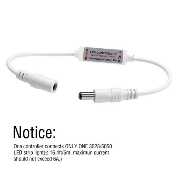 รีโมทไฟเส้นแอลอีดีไร้สาย  RF Wireless Remote Switch Controller - Image 2