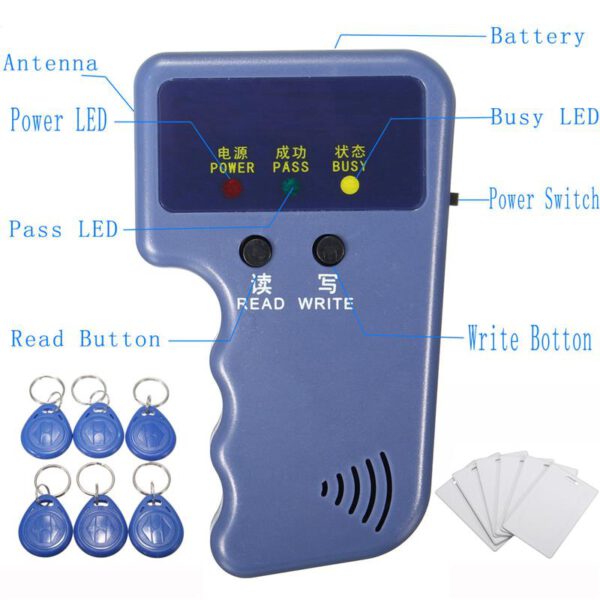 เครื่องก๊อบปี้คีย์การ์ด เครื่องก๊อปปี้บัตร เครื่องเขียนบัตร RFID Proximity Card 125Khz - Image 3