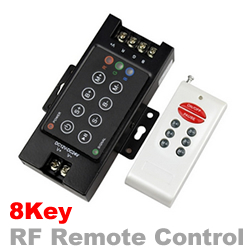 รีโมทควบคุมไฟแอลอีดี สำหรับเปลี่ยนสีไฟ RGB Remote Controller RF 8Key