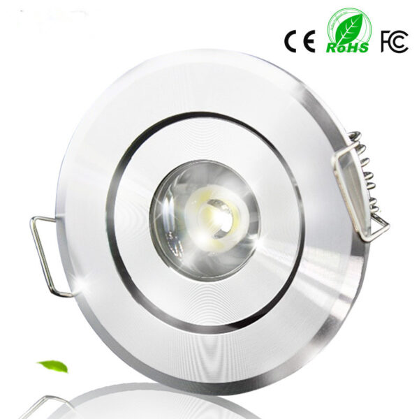 โคมไฟฝังฝ้าสีวอมไวท์ ไฟดาวไลท์ LED Downlight 1W - Image 7