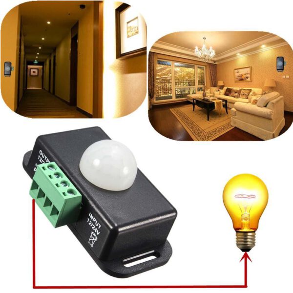 PIR Sensor LED motion sensor Switch Motion 12V 24V - Image 2