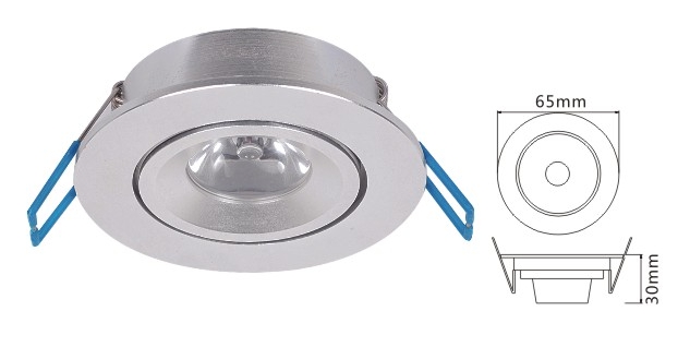 โคมไฟฝังฝ้า LED Downlight 1W