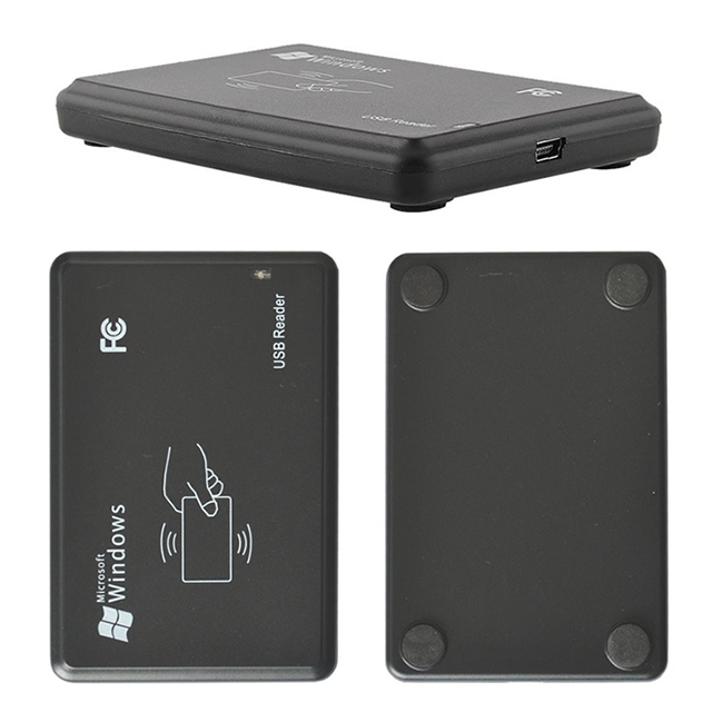 เครื่องอ่านบัตร RFID Proximity card reader 125KHz อ่านเลขบนบัตรProximityได้ 10 หลักหน้า