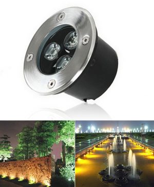 โคมไฟฝังพื้น LED 3wสีขาว