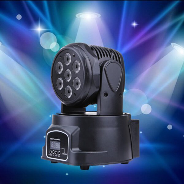 โคมไฟเวที ไฟพาร์มูฟวิ่งเฮด 7LED 150W 4in1(สีดำ) - Image 9