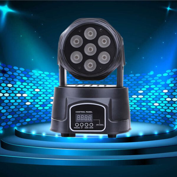 โคมไฟเวที ไฟพาร์มูฟวิ่งเฮด 7LED 150W 4in1(สีดำ) - Image 6