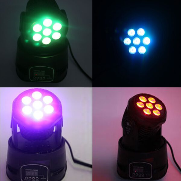 โคมไฟเวที ไฟพาร์มูฟวิ่งเฮด 7LED 150W 4in1(สีดำ) - Image 7