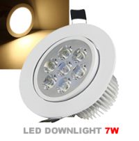 Led downlight warm white 7W