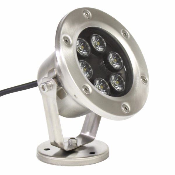 โคมไฟใต้น้ำ ส่องน้ำพุ ส่องใต้น้ำตก บ่อปลา LED 6W DC12V (แสงวอร์มไวท์) - Image 3