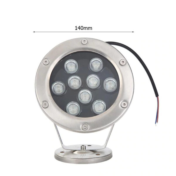 โคมใต้น้ำ ไฟส่องน้ำพุLED Under Water 9W RGB - Image 5