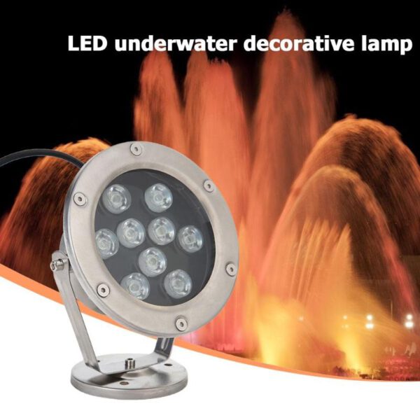 โคมใต้น้ำ ไฟส่องน้ำพุLED Under Water 9W RGB - Image 7
