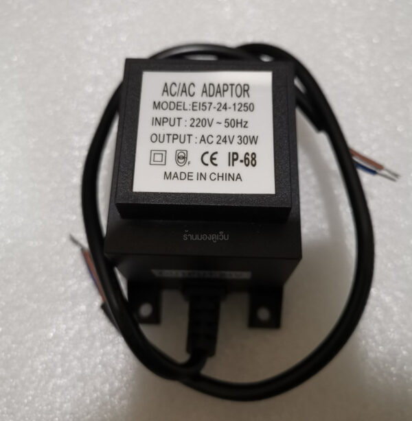 หม้อสำหรับไฟแอลอีดีใต้น้ำ Power Supply AC24V Waterproof IP68 (30W) - Image 7