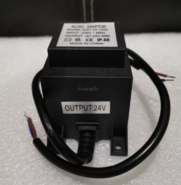 หม้อสำหรับไฟแอลอีดีใต้น้ำ Power Supply AC24V Waterproof IP68 (30W) - Image 6