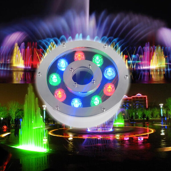ไฟน้ำพุ fountain 9W RGB