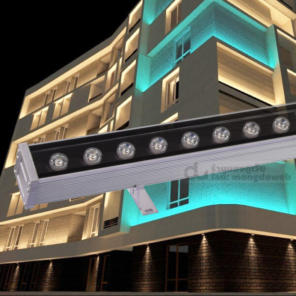 ไฟส่องกำแพง ส่องตึก ย้อมสีอาคาร LED Wall Washer 36W Warmwhite - Image 3
