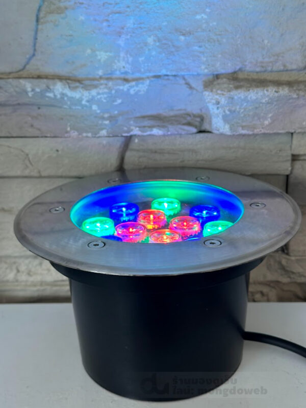 ไฟใต้น้ำ ไฟฝังพื้น LED Inground light 12W RGB ip68 - Image 6