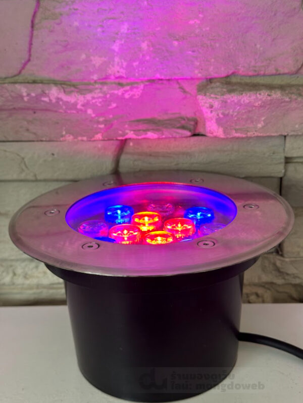 ไฟใต้น้ำ ไฟฝังพื้น LED Inground light 12W RGB ip68 - Image 4
